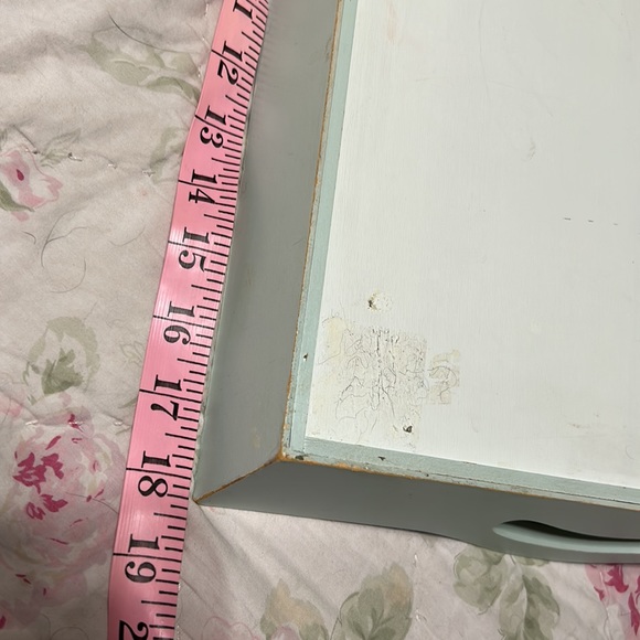 Gorgeous, Vintage Wooden “Antique Blue” Bedroom Tray. - Picture 8 of 9